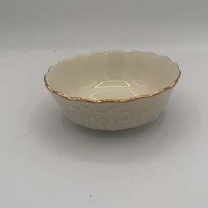 Lenox Gold Rimmed Bowl “Rose Blossom”